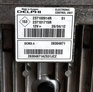 Renault Megane III Engine control unit/module 237100914R