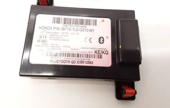 Honda Accord Bluetooth control unit module 39770TL0G010M1