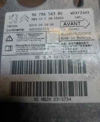 Peugeot 508 Airbag control unit/module 9678656380 A2C53323336
