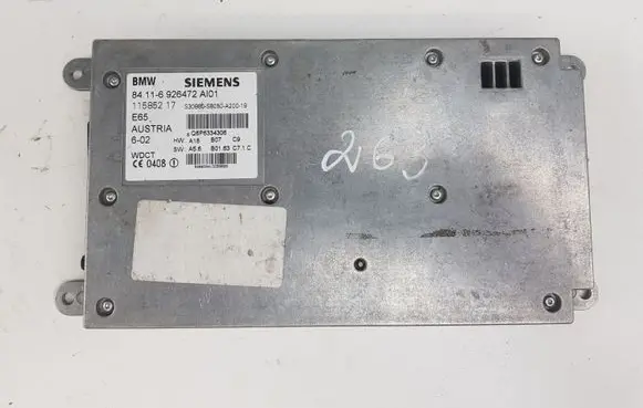 BMW 7 E65 E66 Phone control unit/module 84116926472 11585217