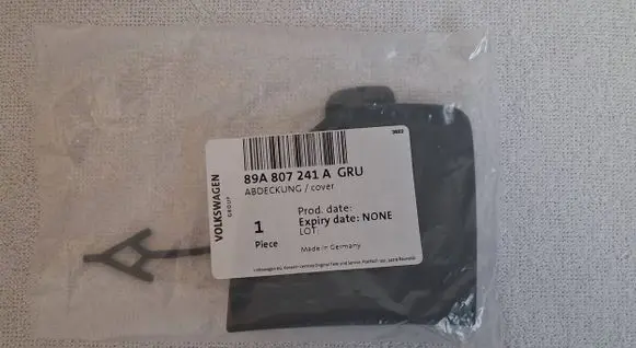 Audi Q4 Sportback e-tron Front tow hook cap/cover 89A807241A