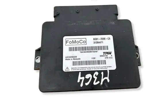 Volvo XC70 Hand brake control module 31264471 A2C53296349 6G912598CA
