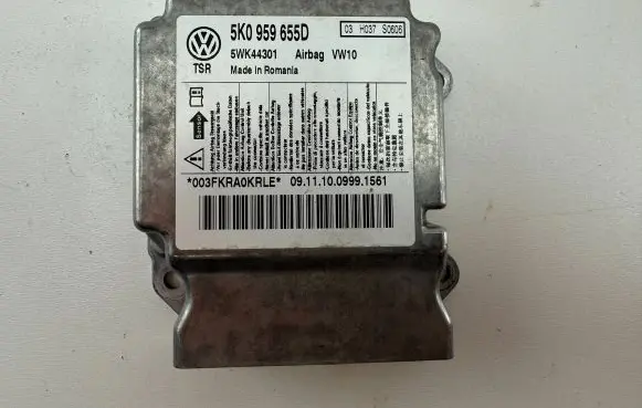 Volkswagen Golf VI Airbag control unit/module 5K0959655D 5WK44301 03H037S0606