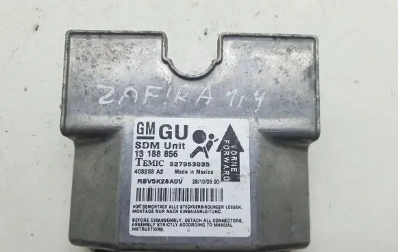 Opel Zafira B Airbag control unit/module 13188856