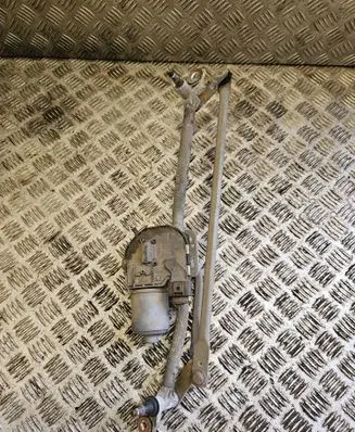 Front wiper linkage and motor