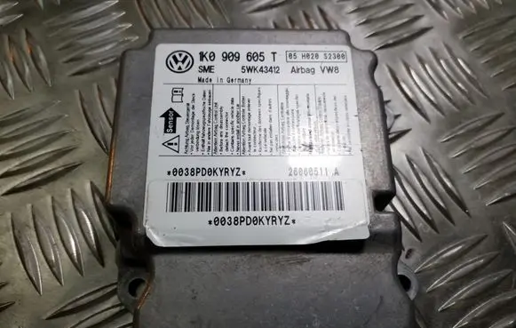 Volkswagen Golf Plus Airbag control unit/module 1K0909605T
