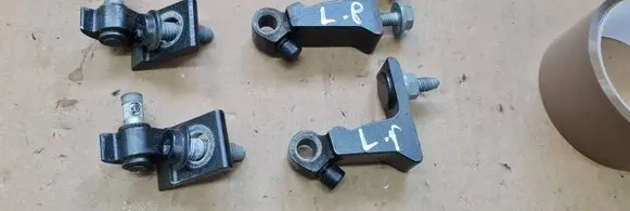 Front door hinge set