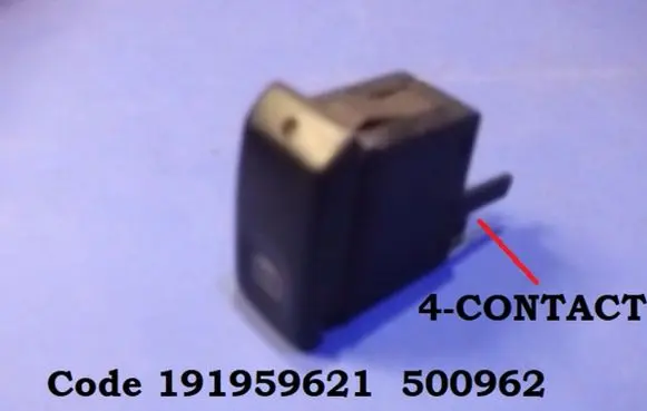 Seat Toledo I (1L) Windscreen/window heater switch 191959621 500962