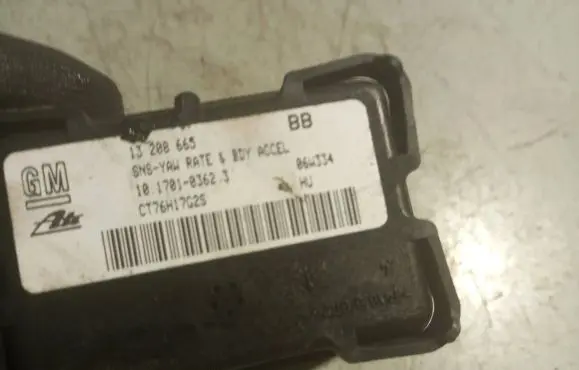 Opel Zafira B ESP acceleration yaw rate sensor 13208665 CT76H17G2S 10170103623