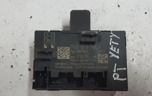 Skoda Yeti (5L) Door control unit/module 7N0959795E