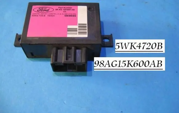 Volkswagen Sharan Immobilizer control unit/module 98AG15K600AB 5WK4720B