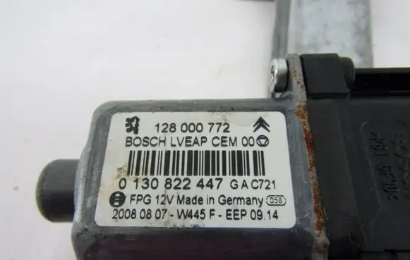 Citroen C5 Rear window lifting mechanism without motor 128000772