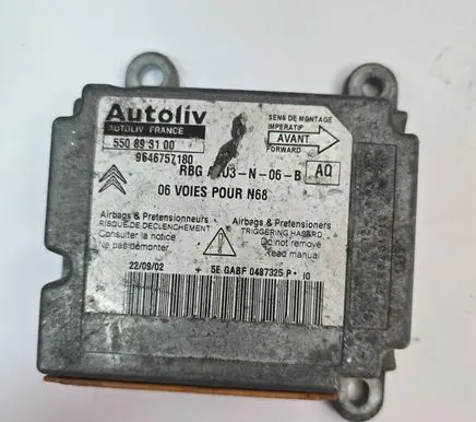 Citroen Xsara Picasso Airbag control unit/module 9646757180 550893100