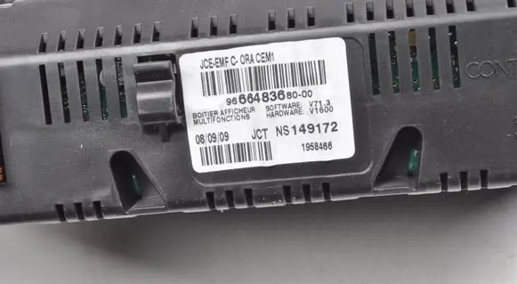 Peugeot 308 Screen/display/small screen 9666483680