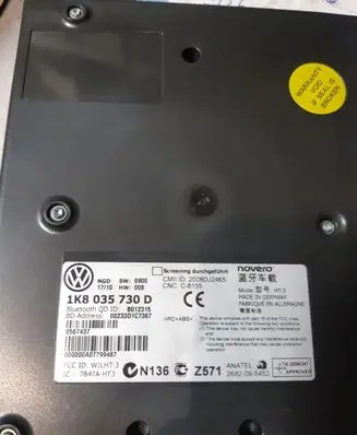 Volkswagen PASSAT B6 Bluetooth control unit module 1K8035730D