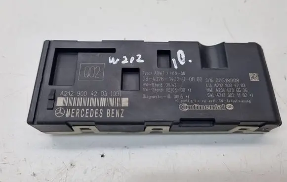 Mercedes-Benz E W212 Hand brake control module 2129004203 A2129004203 2048706526