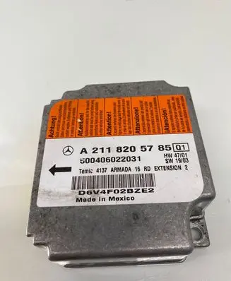 Mercedes-Benz E W211 Airbag control unit/module A2118205785 D6V4F02BZE2 500406022031