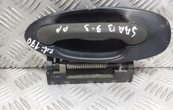 Saab 9-3 Ver1 Front door exterior handle/bracket 12786424