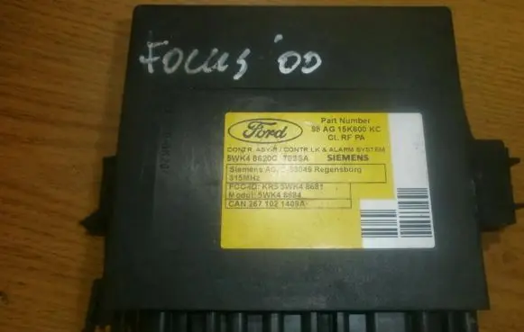 Ford Focus Comfort/convenience module 98ag15k600kc