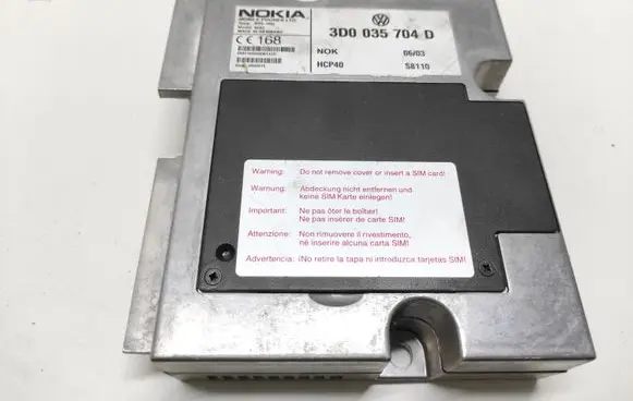 Volkswagen Phaeton Phone control unit/module 3D0035704D