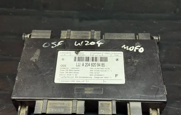 Mercedes-Benz C W204 Other devices A2048209485 A2048201626 A2044420811