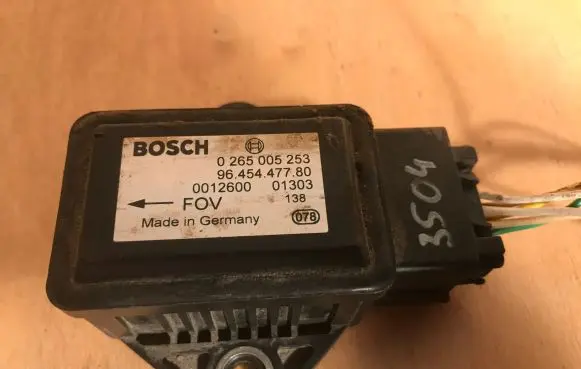 Peugeot 307 ESP acceleration yaw rate sensor 0265005253 9645447780 BOSCH