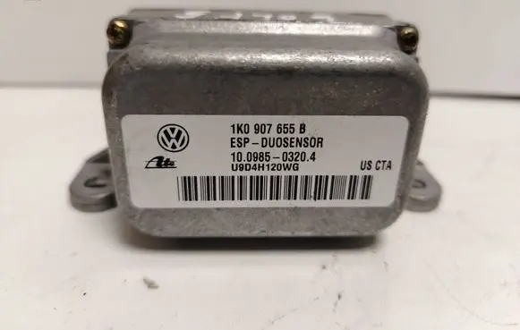 Volkswagen Golf V ESP acceleration yaw rate sensor 1K0907655B U9D4H120WG 10098503204