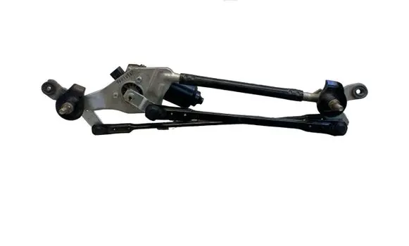 Front wiper linkage and motor