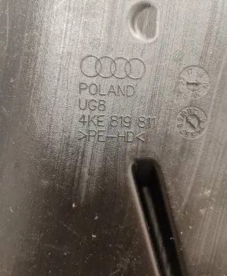 Audi e-tron Cabin air duct channel 4KE819811
