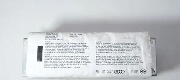 Audi A4 S4 B6 8E 8H Passenger airbag 8E0880204E