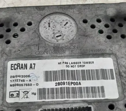 Nissan Qashqai Screen/display/small screen 1772745A NS080575500 28091EP00A