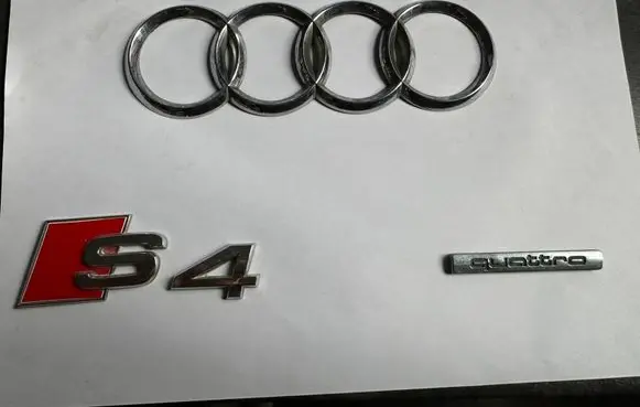 Audi A4 S4 B7 8E 8H Manufacturers badge/model letters