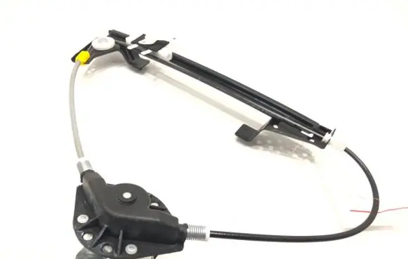 Rear door window regulator with motor