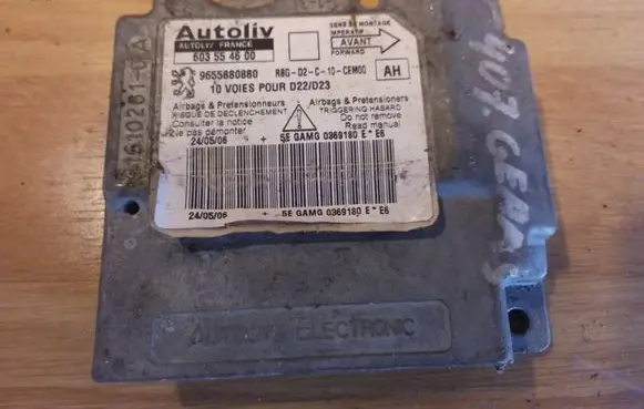 Peugeot 407 Airbag control unit/module 9655880880 603554600