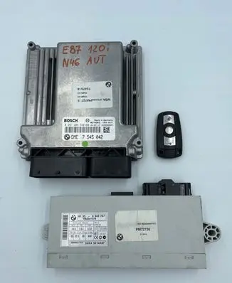 BMW 1 E81 E87 Engine ECU kit and lock set 7545042 0261206540