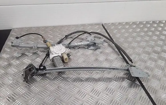 Rear door window regulator with motor