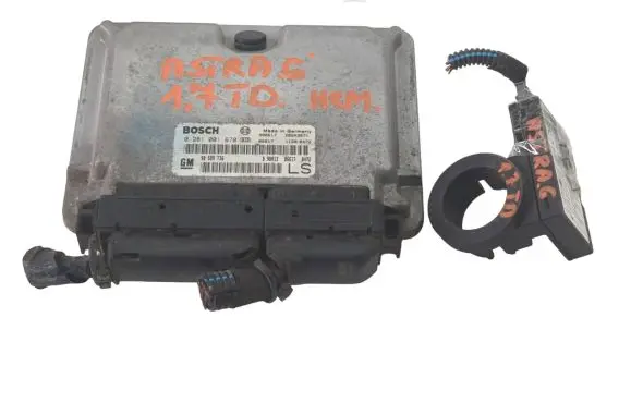Opel Astra G Engine ECU kit and lock set 0281001670 90589736 28SA3671