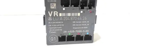 Mercedes-Benz C W204 Door control unit/module A2048704426