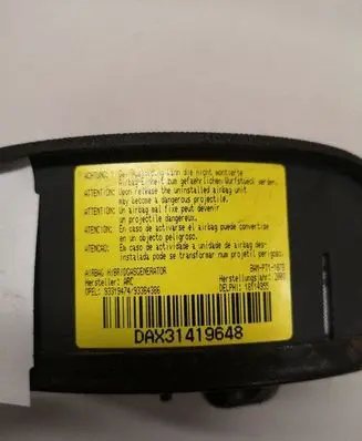 Opel Meriva A Steering wheel airbag 93319474 93364386