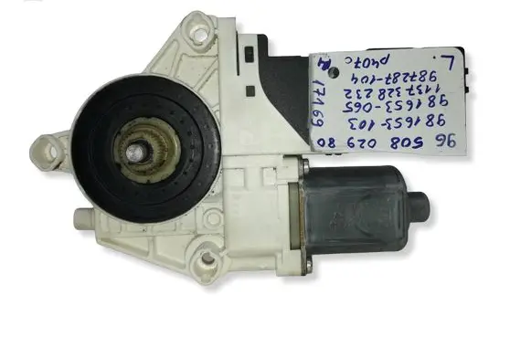 Peugeot 407 Front door window regulator motor 9650802980 981653103 981653065