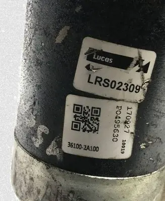 KIA Rio Starter motor 361002A100 LRS02309
