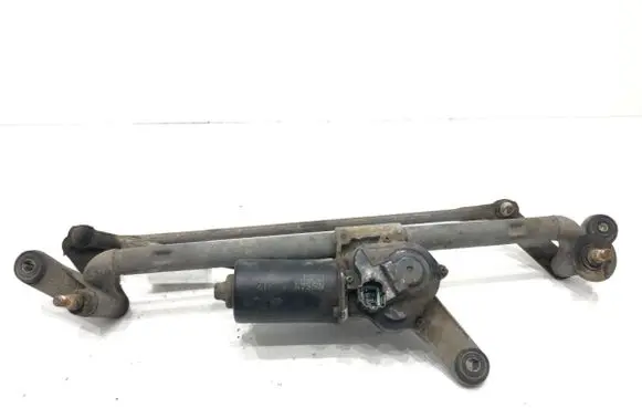 Front wiper linkage and motor