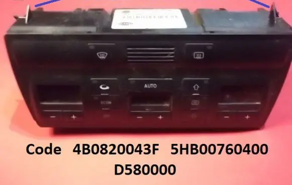Audi A6 S6 C5 4B Climate control unit 4B0820043F 5HB00760400