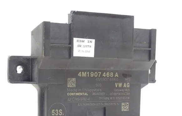 Audi A4 S4 B9 Gateway control module 4M1907468A 3B040053 0036F801ACA