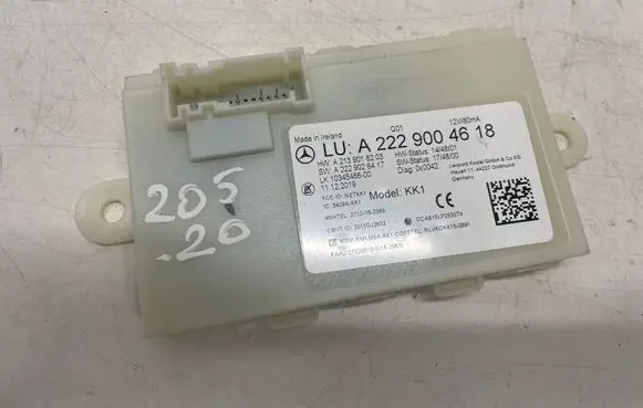 Mercedes-Benz C W205 Other control units/modules A2229004618 A2139018203 A2229026417