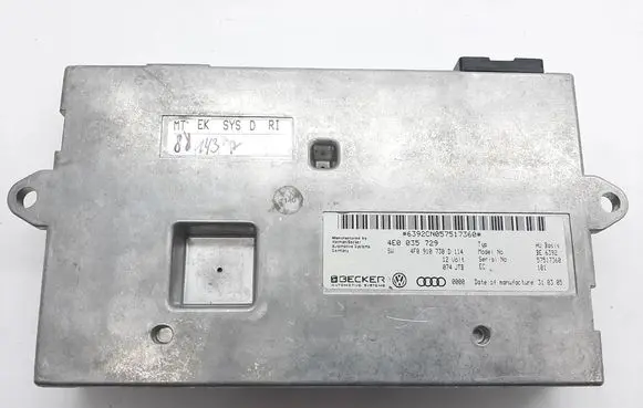 Audi A6 S6 C6 4F Bluetooth control unit module 4E0035729