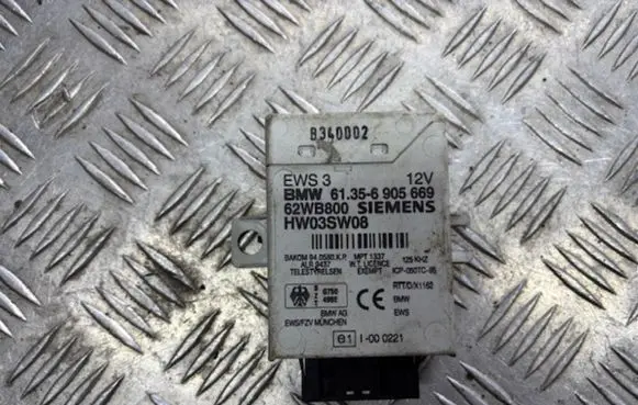 BMW 3 E46 Immobilizer control unit/module 61356905669 62WB800