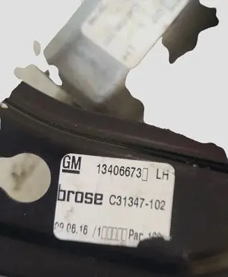 Opel Astra K Front door window regulator with motor 13406673