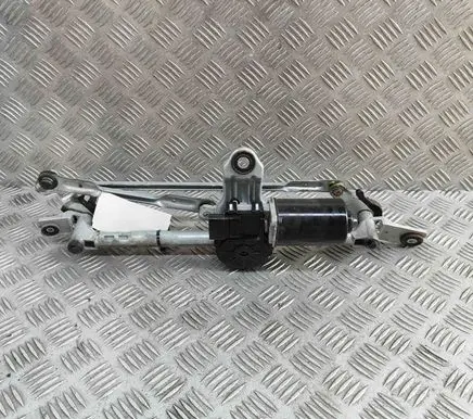 Front wiper linkage and motor