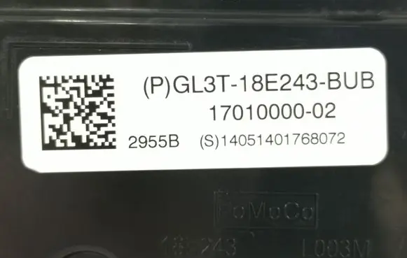 Ford F150 Climate control unit GL3Z-18842-BUA GL3T-18E243-BUB